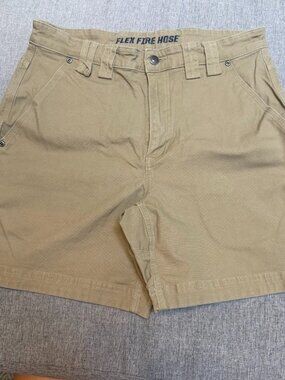 Men's Duluth Flex Fire Hose 6" Cargo Shorts, Size 34